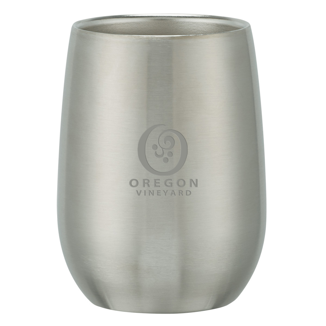 Custom 9 Oz. Stainless Steel Stemless Wine Glass 5728