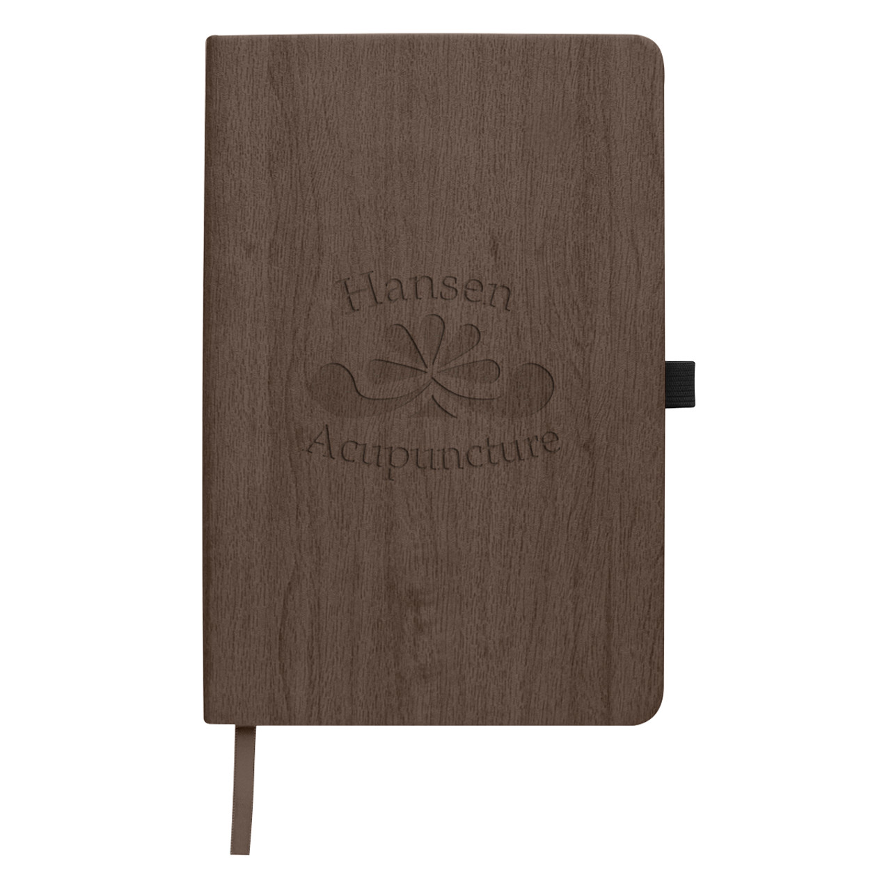 Custom 5" x 8" Woodgrain Look Notebook 6125