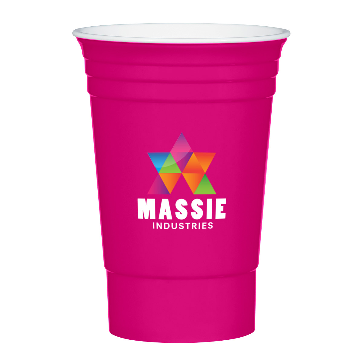 NEON PINK WITH WHITE