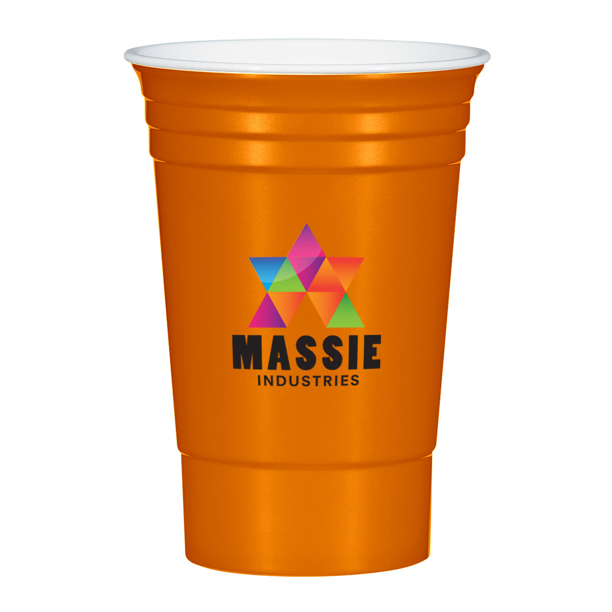 METALLIC BURNT ORANGE WITH WHITE