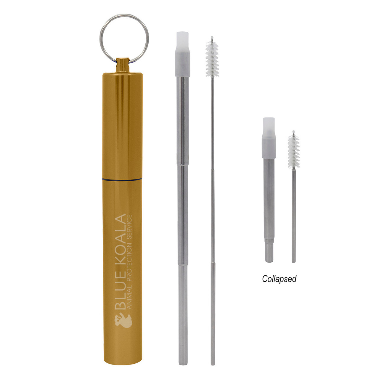 Custom Telescopic Stainless Steel Straw Kit 5234