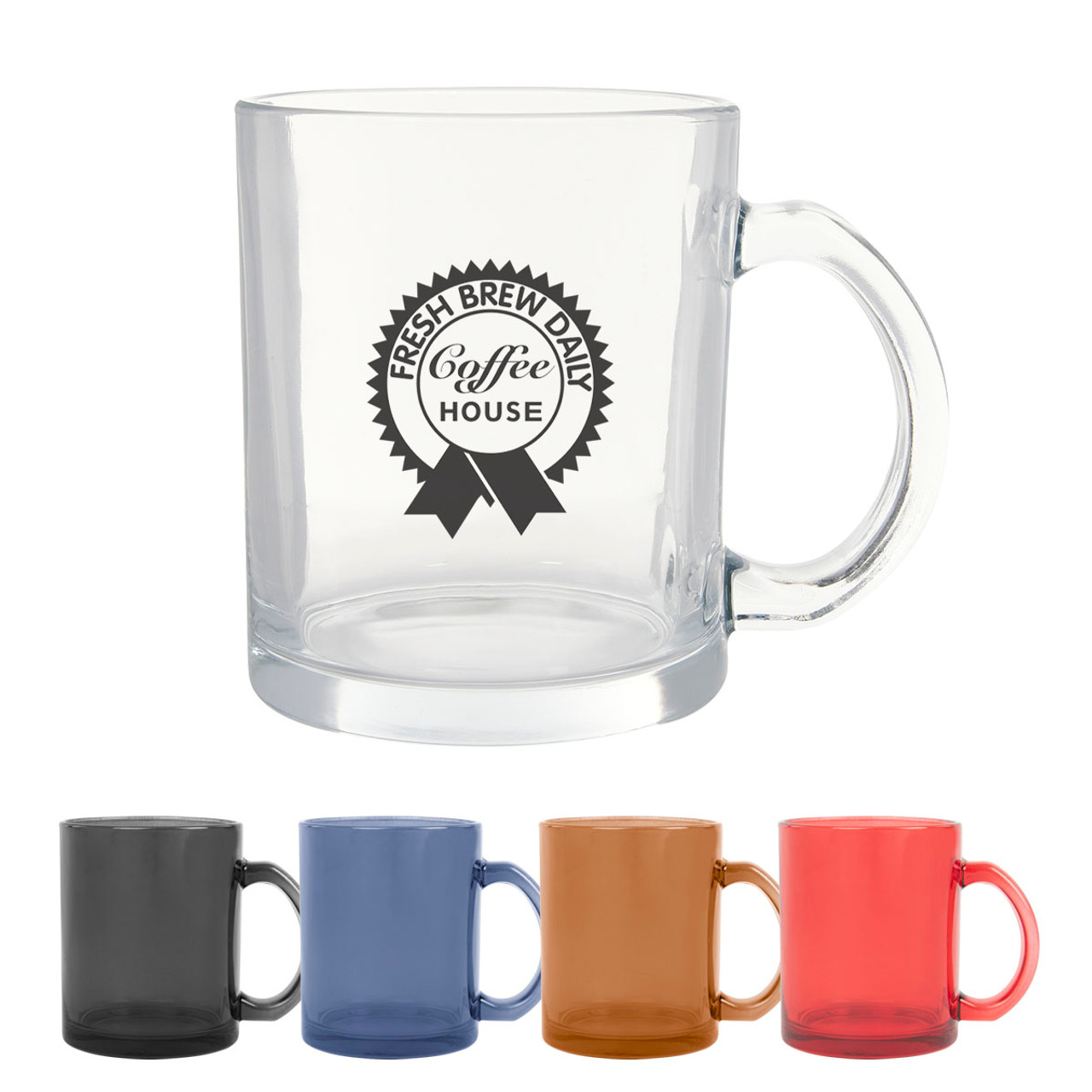 Custom 13 Oz. Tucson Glass Mug 6053