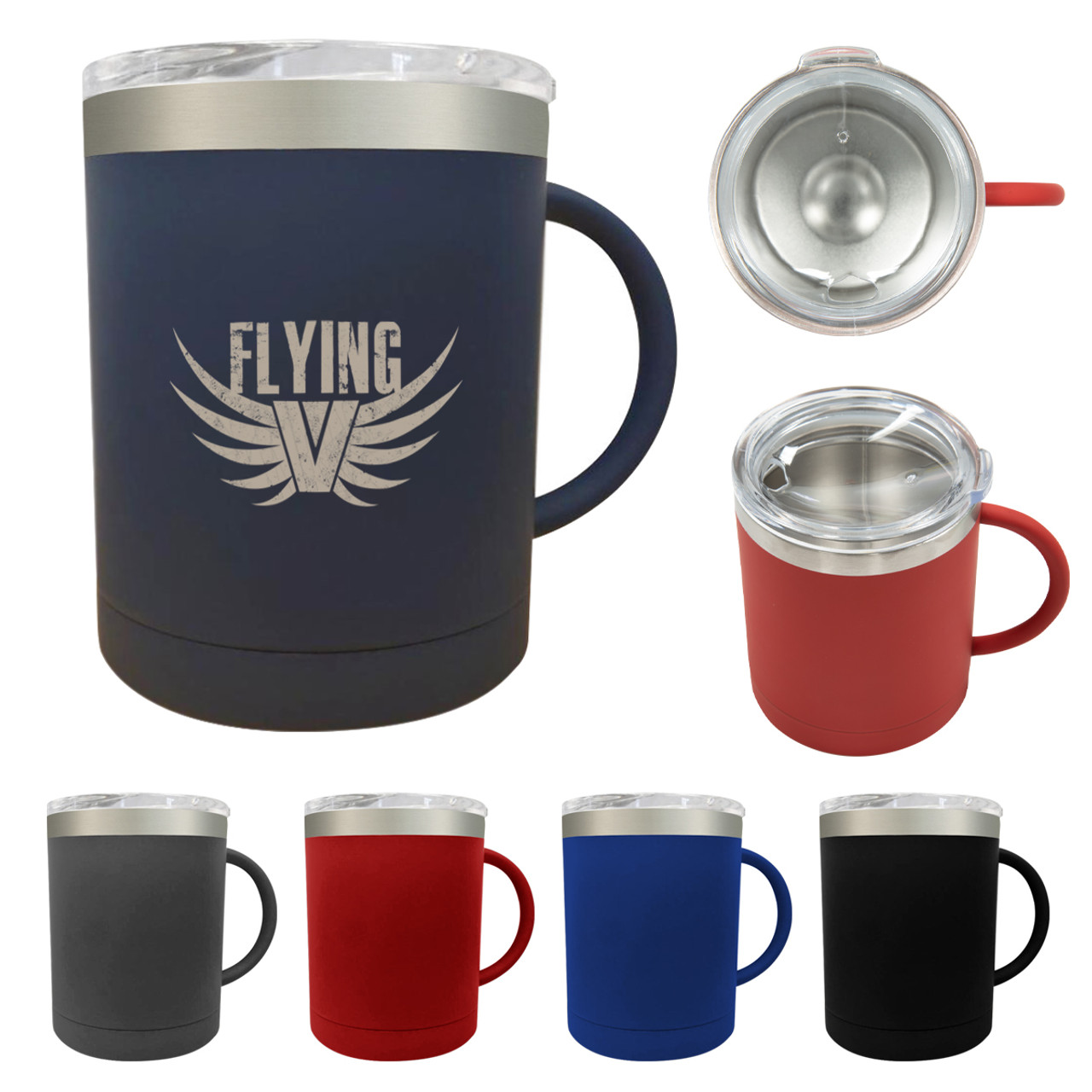 Custom 12 Oz. Davenport Stainless Steel Mug 50108