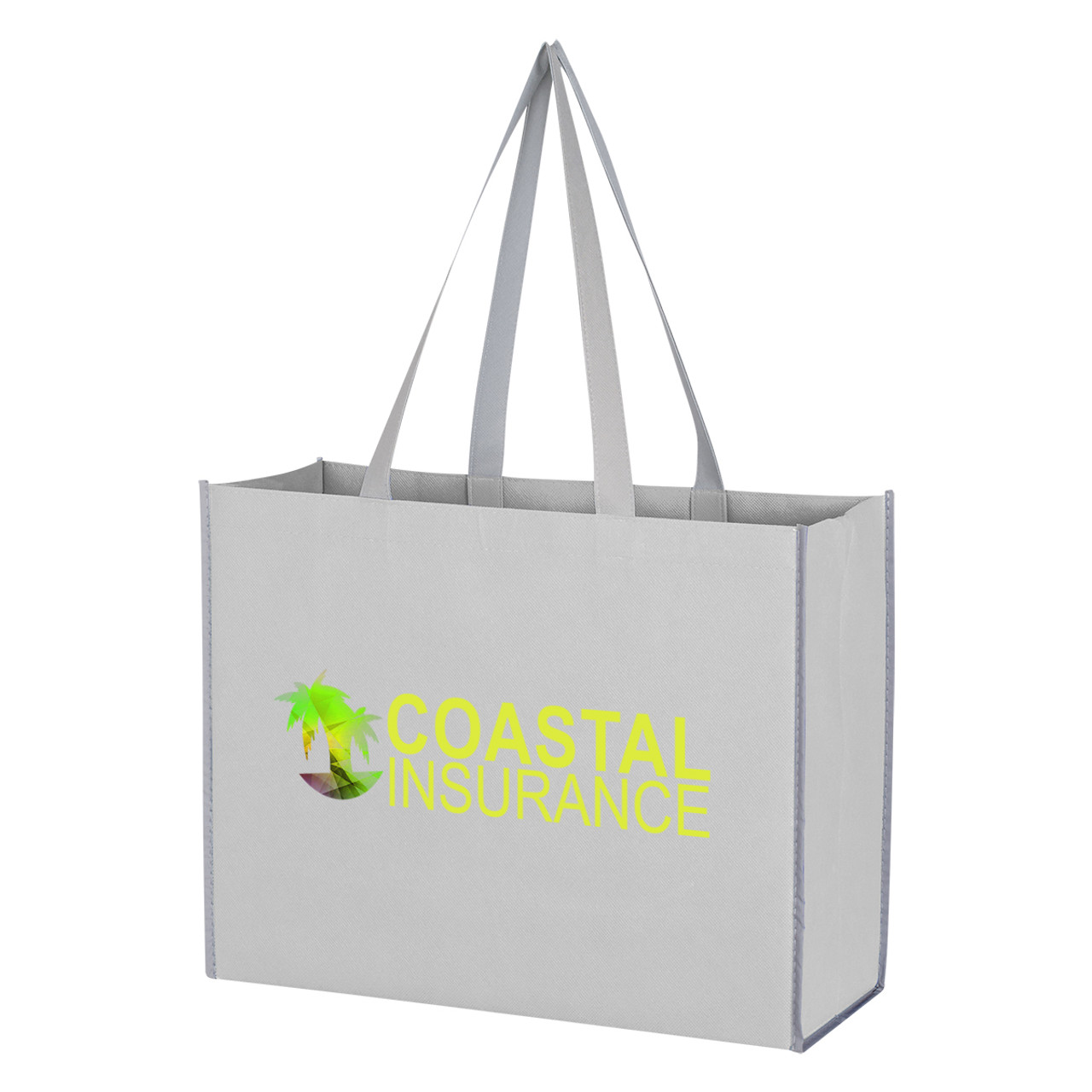 Custom Non-Woven Reflective Edge Tote Bag 3318