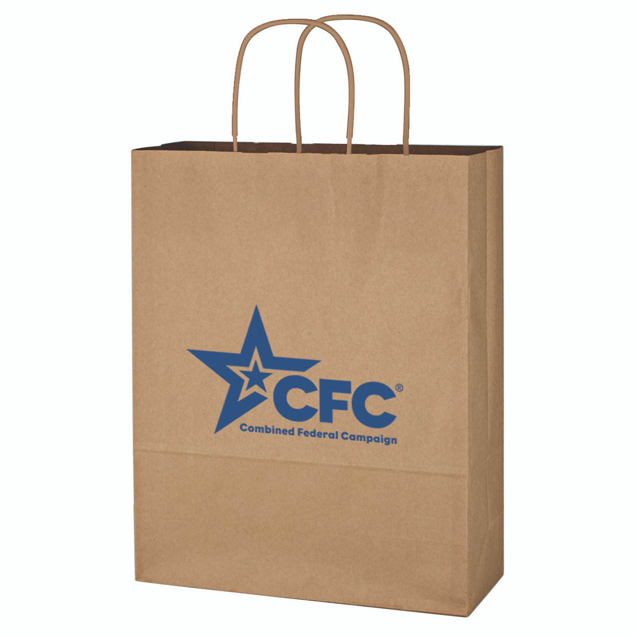 Custom Kraft Paper Brown Shopping Bag - 10" x 13" 3902