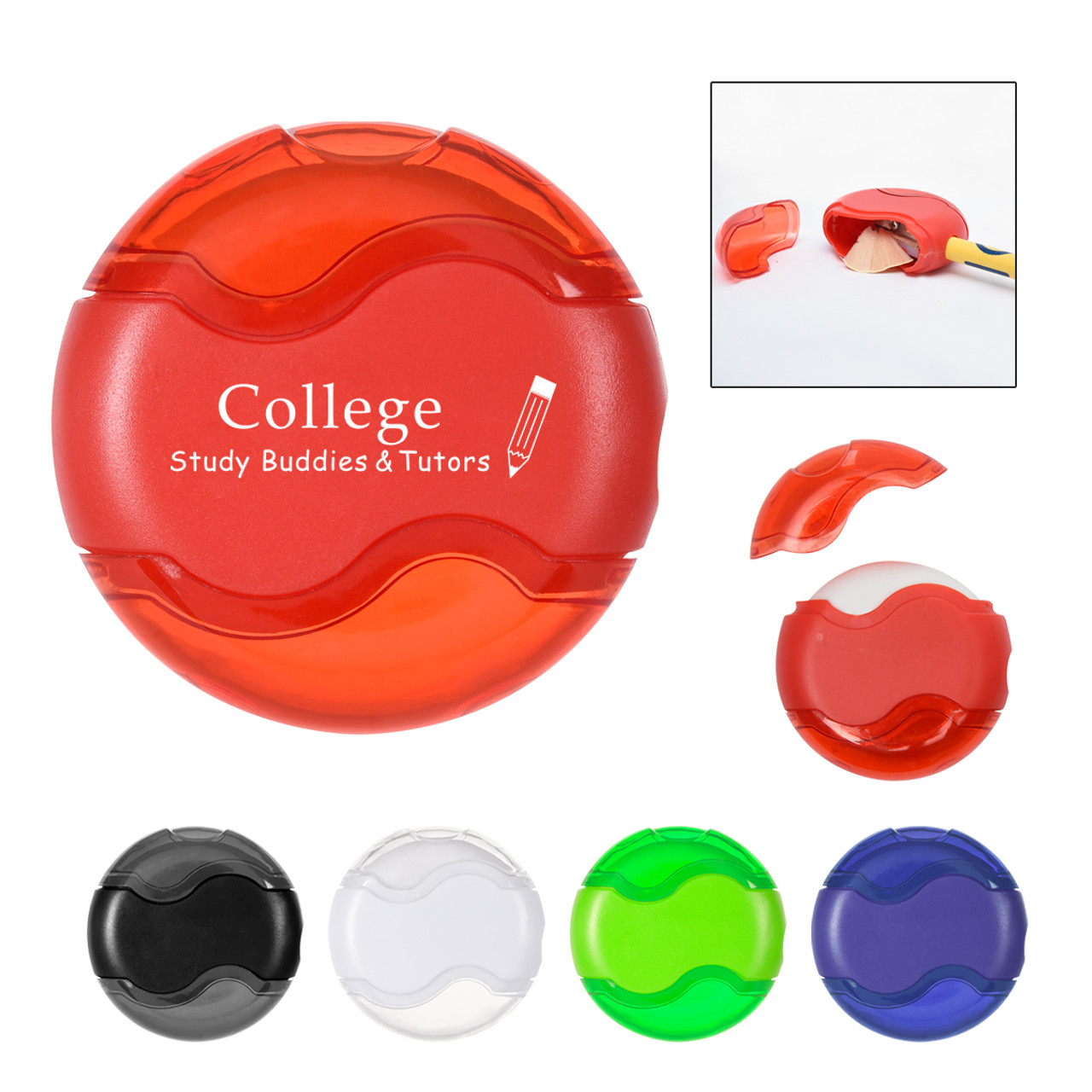 Custom Pencil Sharpener With Eraser 2230