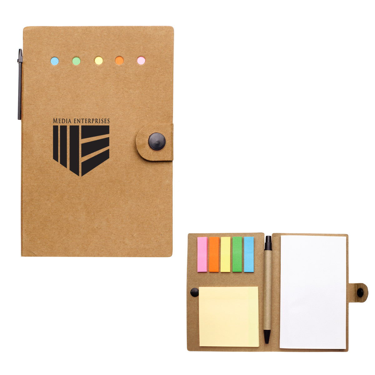 Custom Small Snap Notebook With Desk Essentials 1350