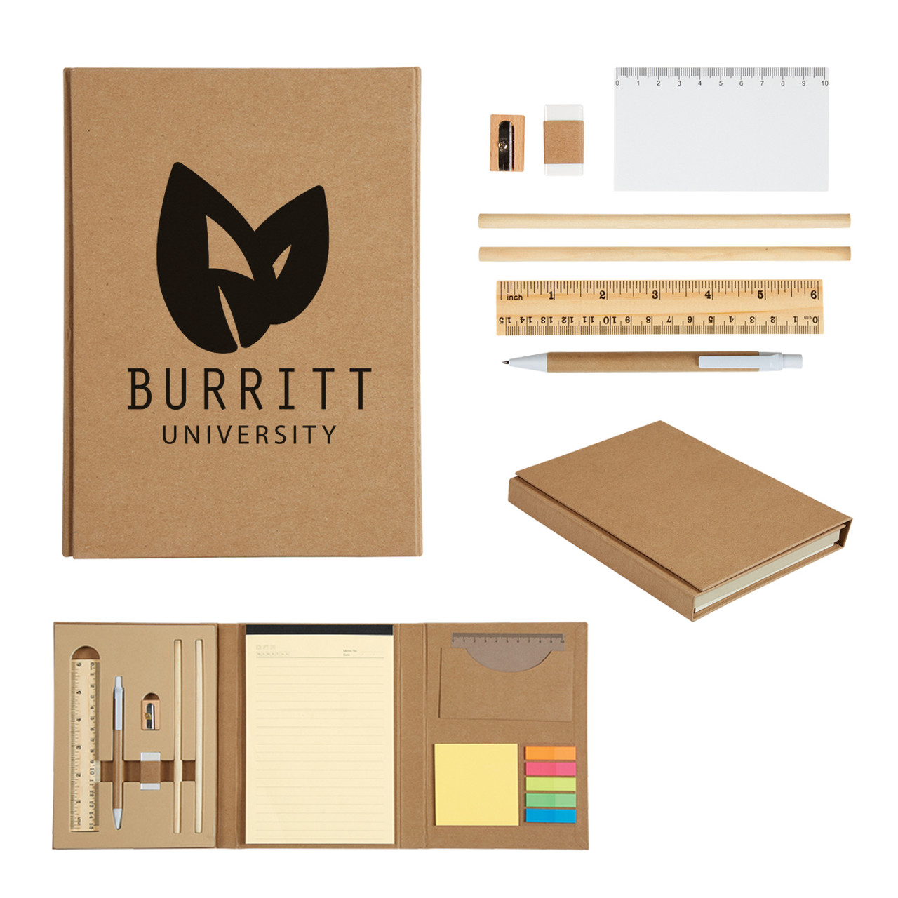 Custom Eco-Inspired Tri-Fold Stationary Gift Set 1353