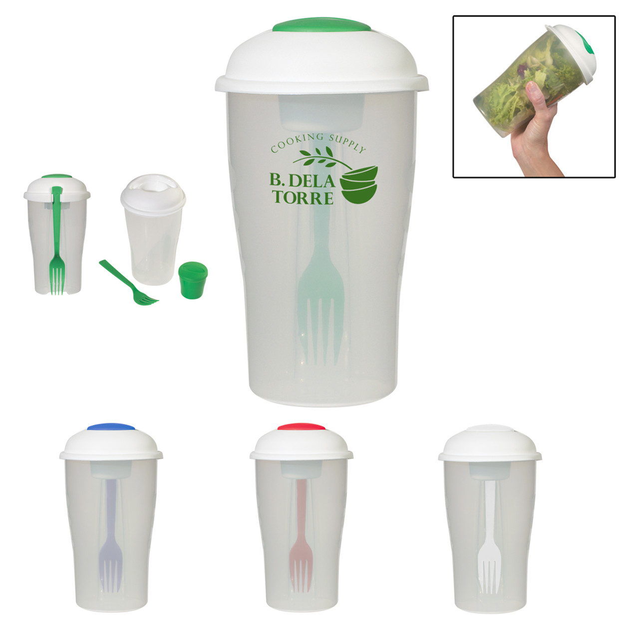 Custom 3-Piece Salad Shaker Set 2155