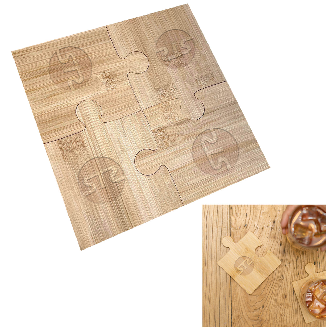 Custom Bamboozle Puzzle Coaster Set 2254