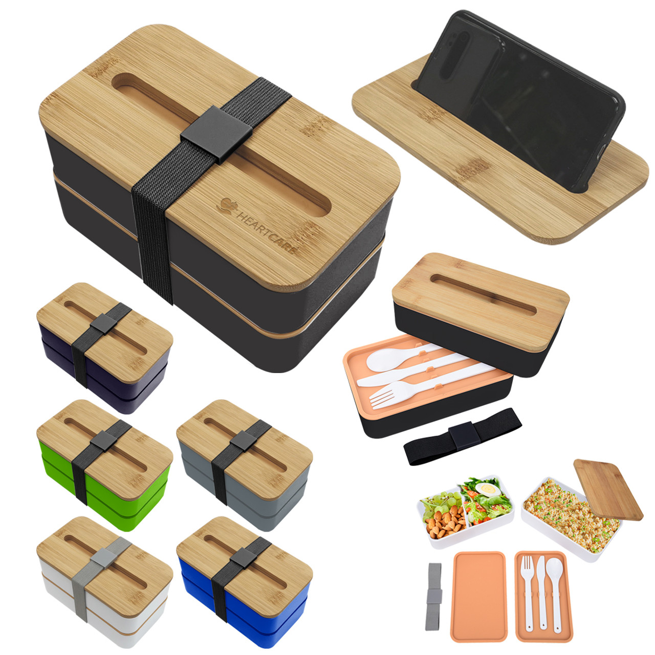 Custom Stackable Bento Box With Phone Stand 75021