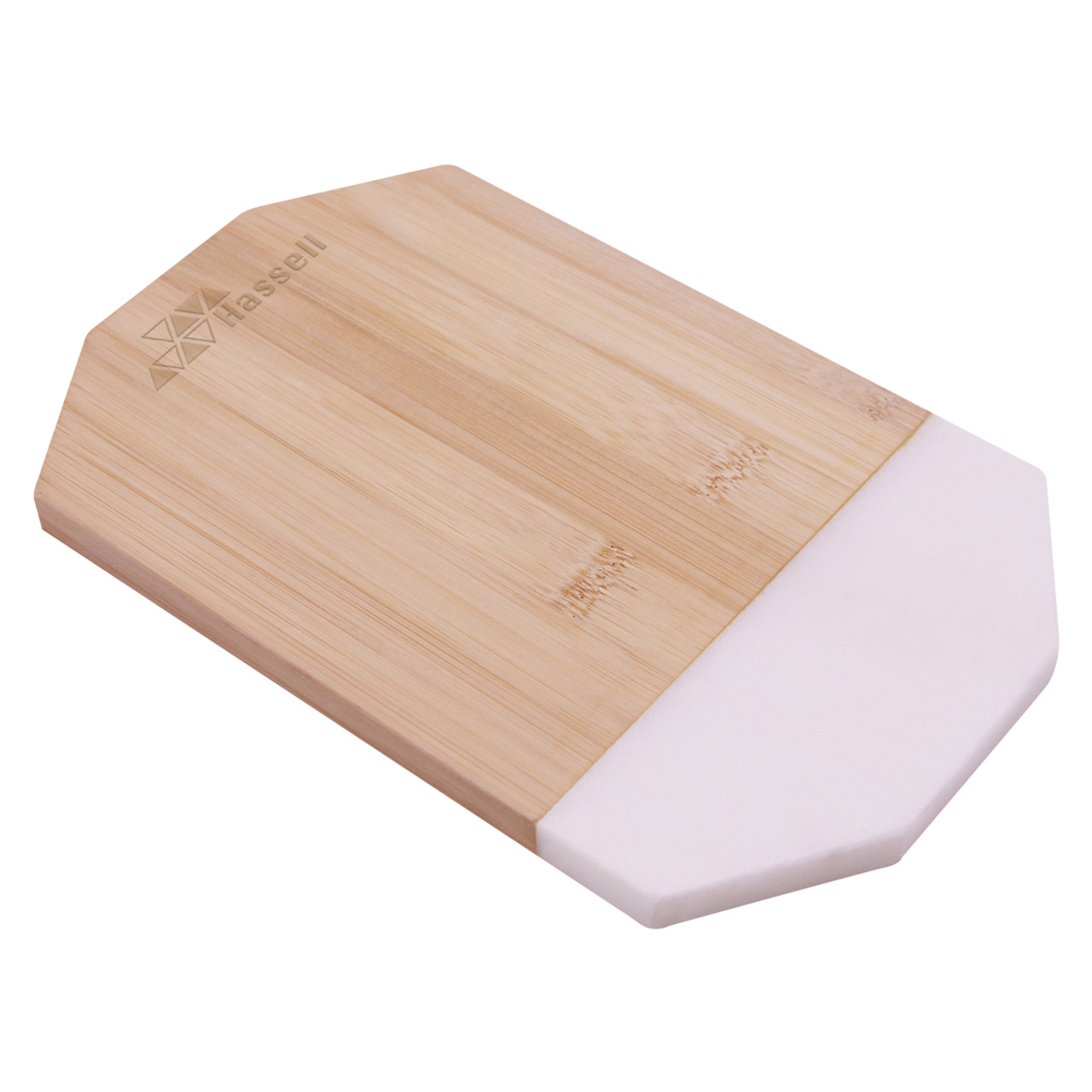 Custom Octagonal Marble & Bamboo Cutting Board 76131