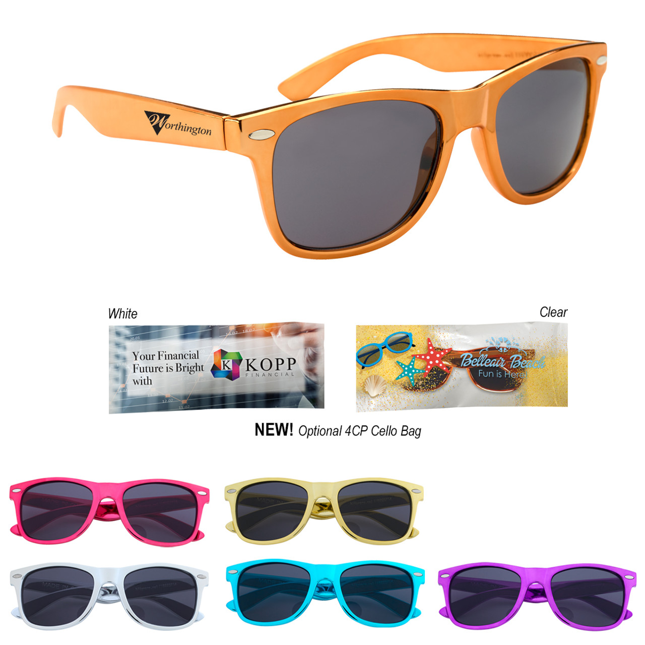 Custom Metallic Malibu Sunglasses 6226