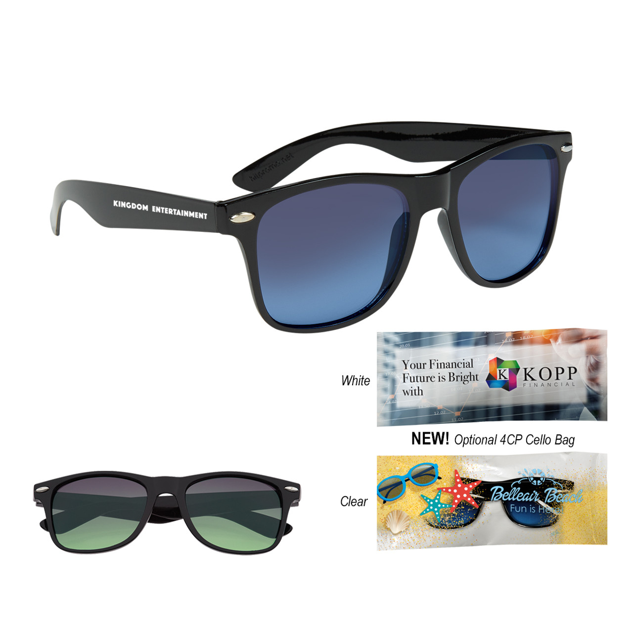 Custom Ocean Gradient Malibu Sunglasses 6263