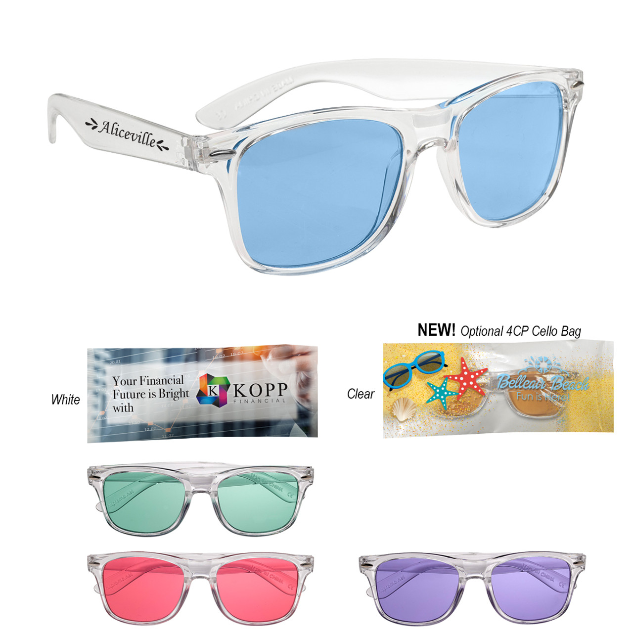 Custom Crystalline Malibu Sunglasses 6283