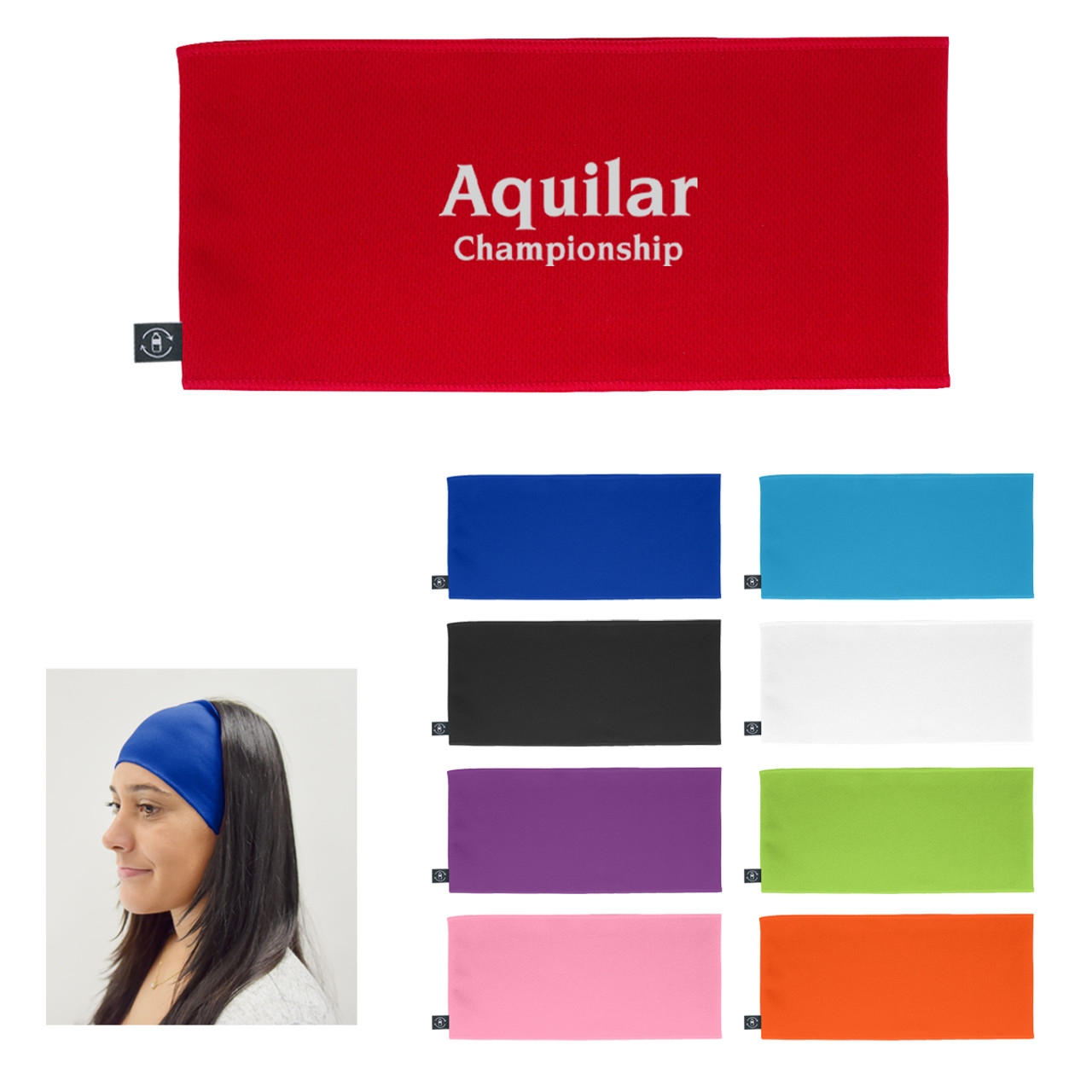 Custom Cooling Headband With 100% RPET Material 7862
