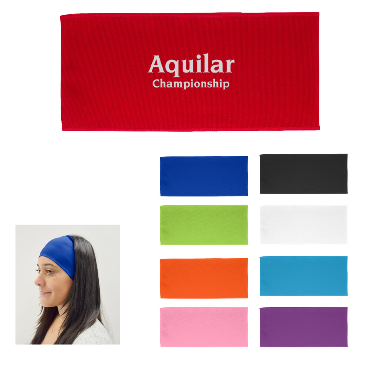 Custom Cooling Headband With 100% RPET Material 7862
