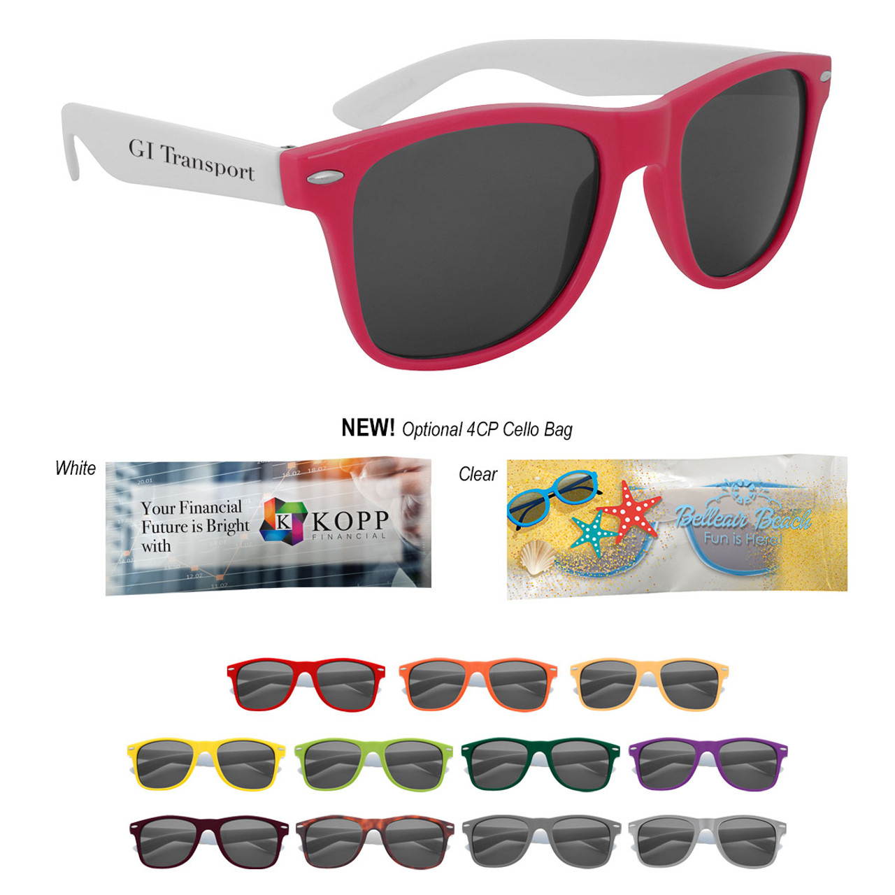 Custom Colorblock Malibu Sunglasses 6287