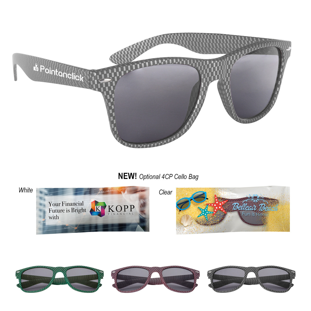 Custom Carbon Fiber Malibu Sunglasses 6284