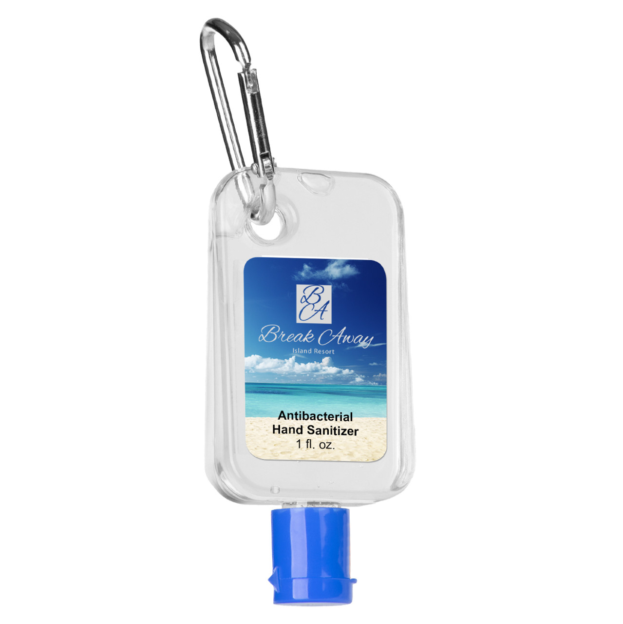 Custom 1 Oz. Hand Sanitizer With Carabiner 90033