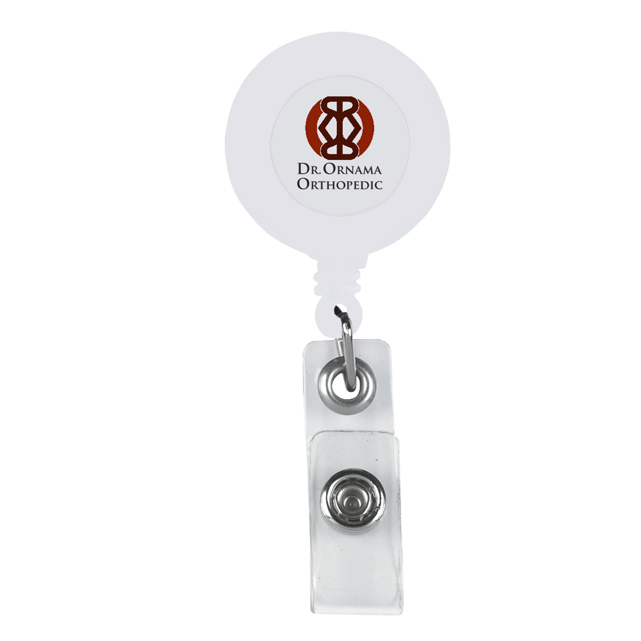 Custom Retractable Badge Holder With Antimicrobial Additive 90065