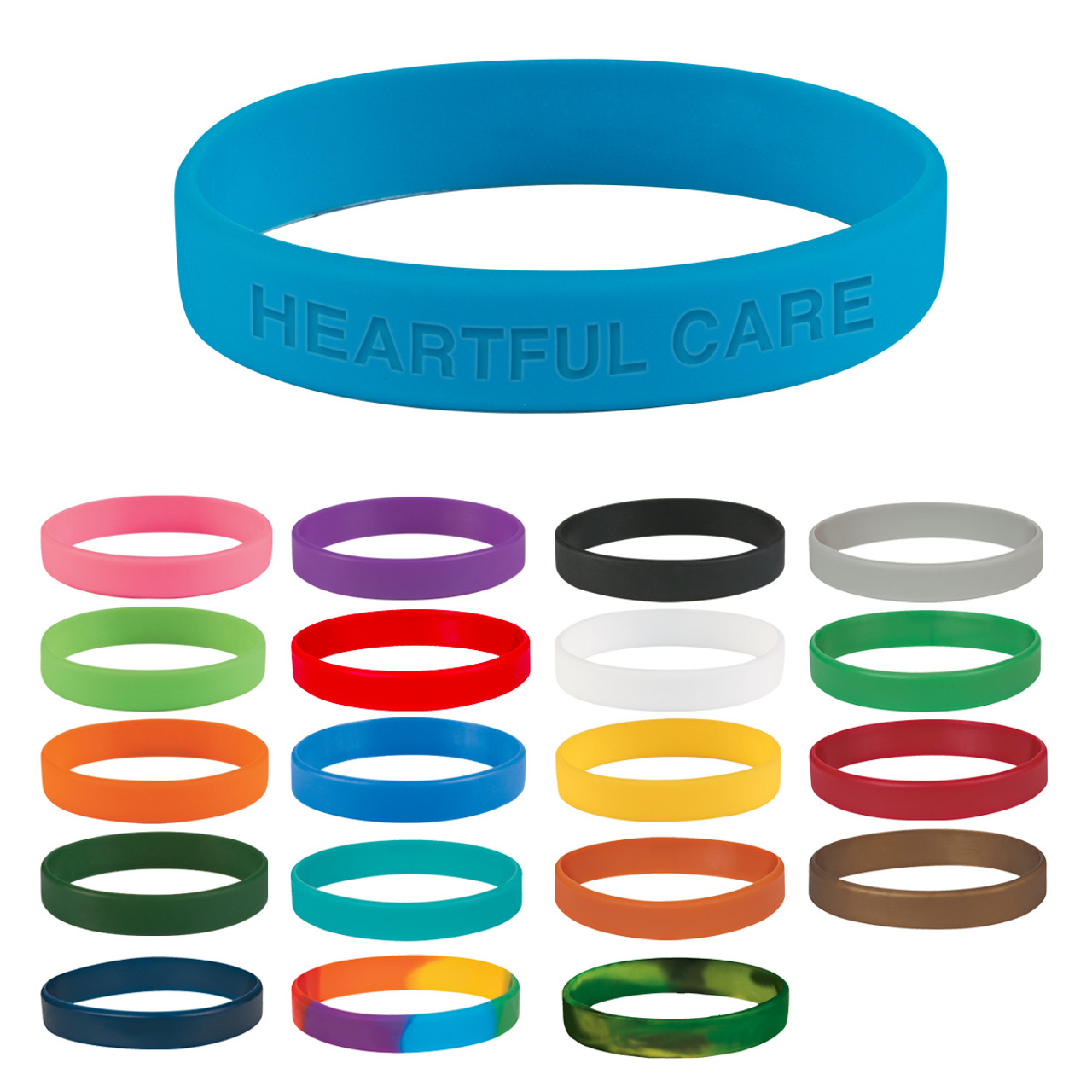 Custom Single Color Silicone Bracelet 7900