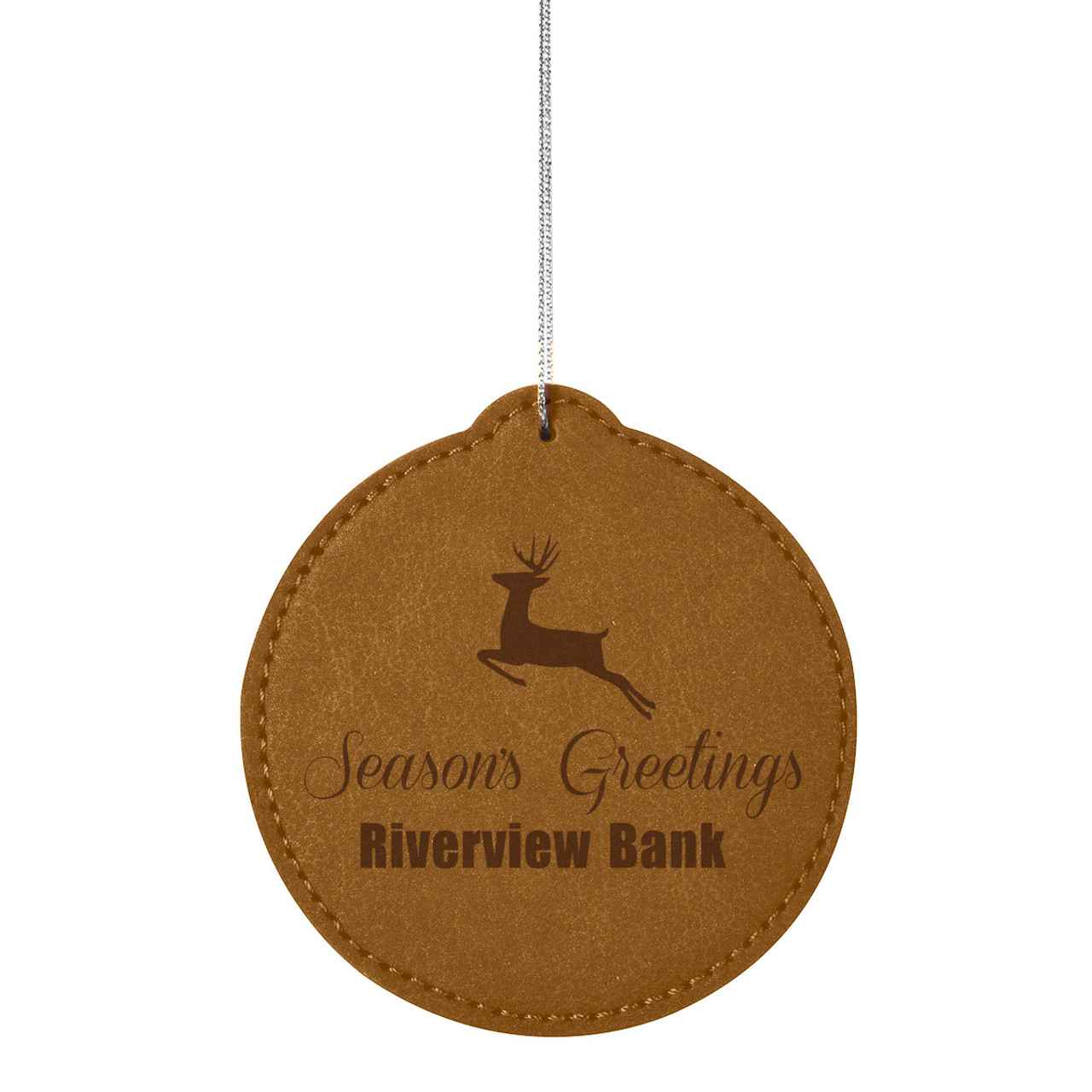 Custom Leatherette Ornament - Circle 1920