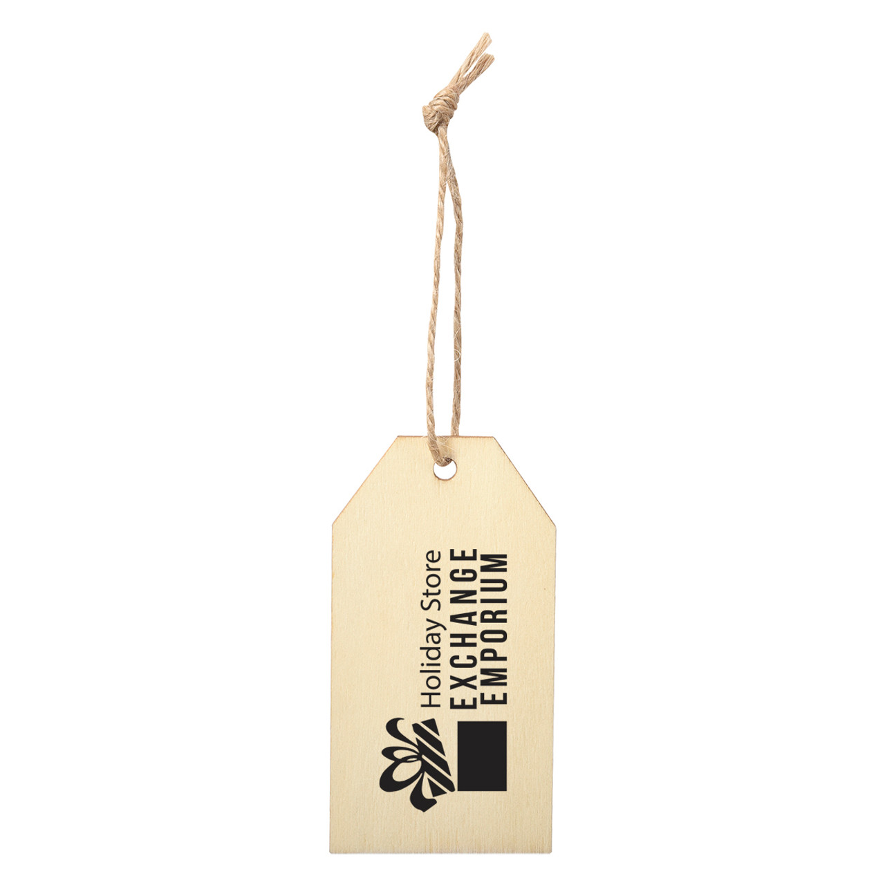Custom Wood Ornament - Gift Tag 1930