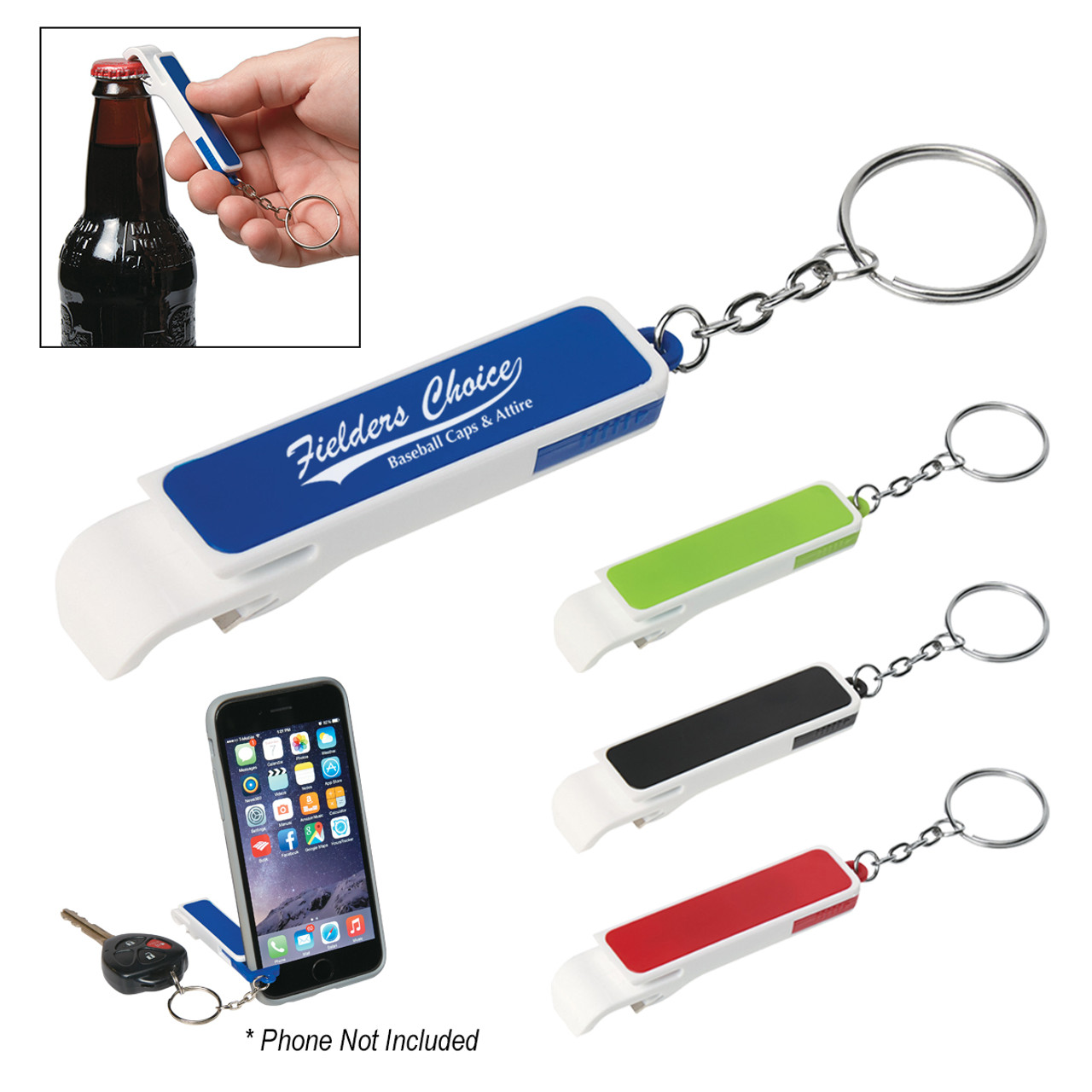 Custom Bottle Opener/Phone Stand Key Chain 206