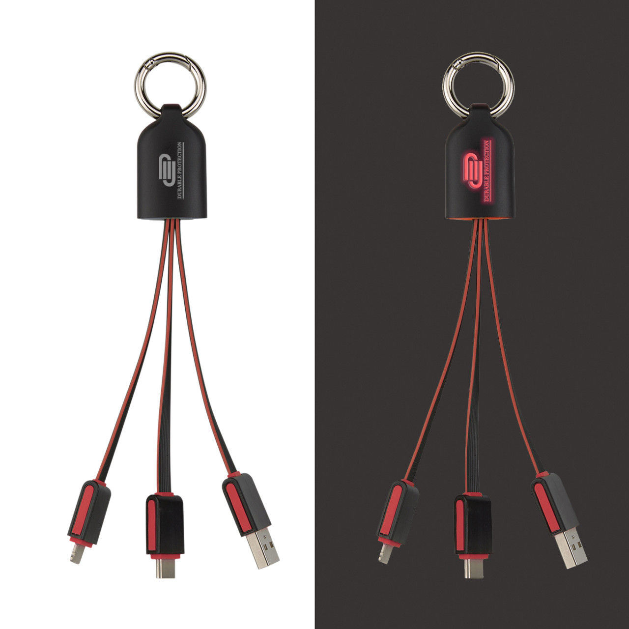 Custom 3-In-1 Light Up Charging Cables 2984
