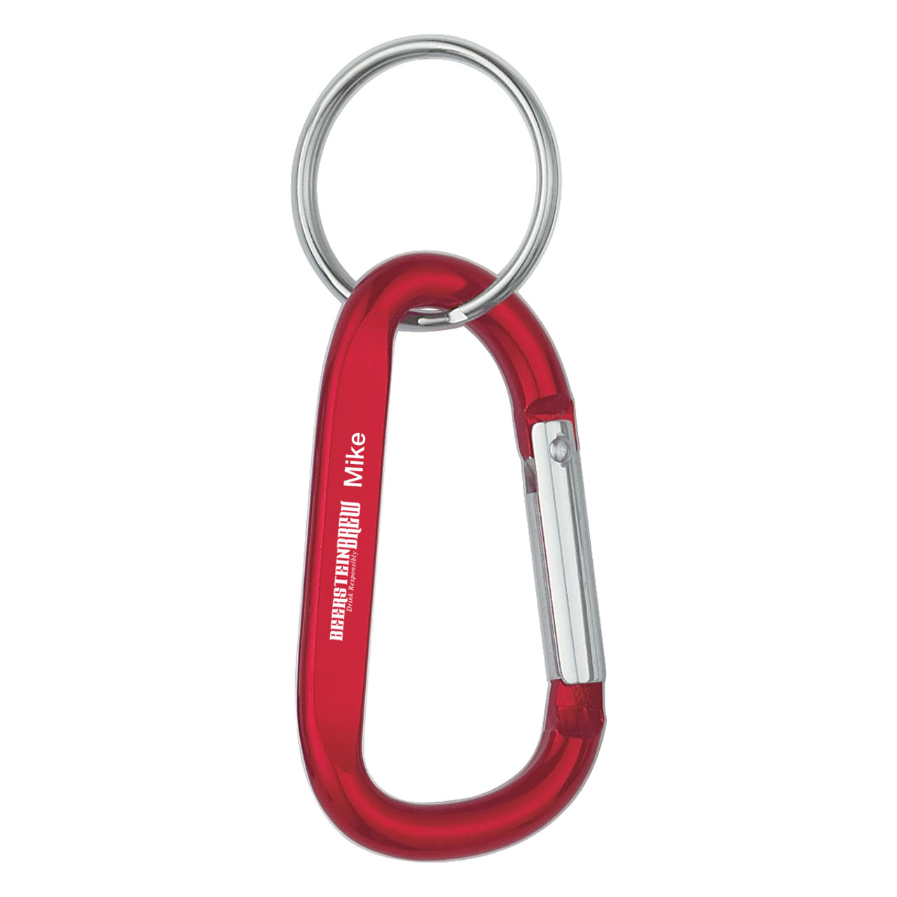 Custom 6mm Carabiner With Split Ring 2081