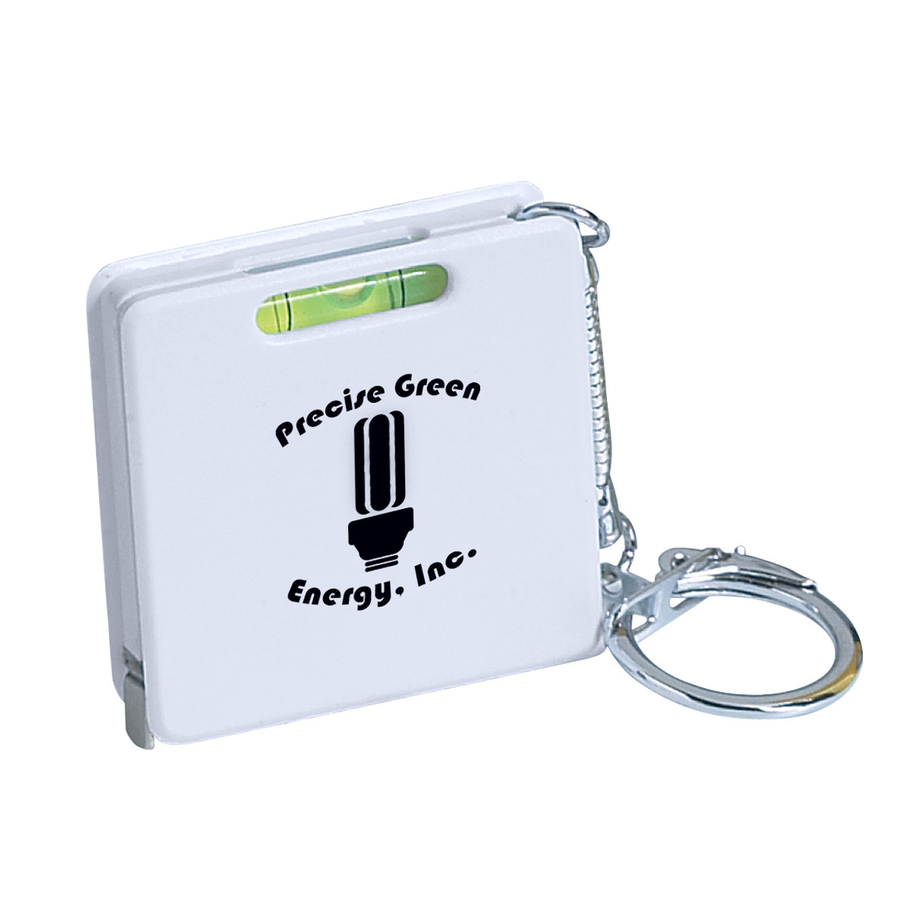 Custom Square Level Tape Measure Key Tag 7366