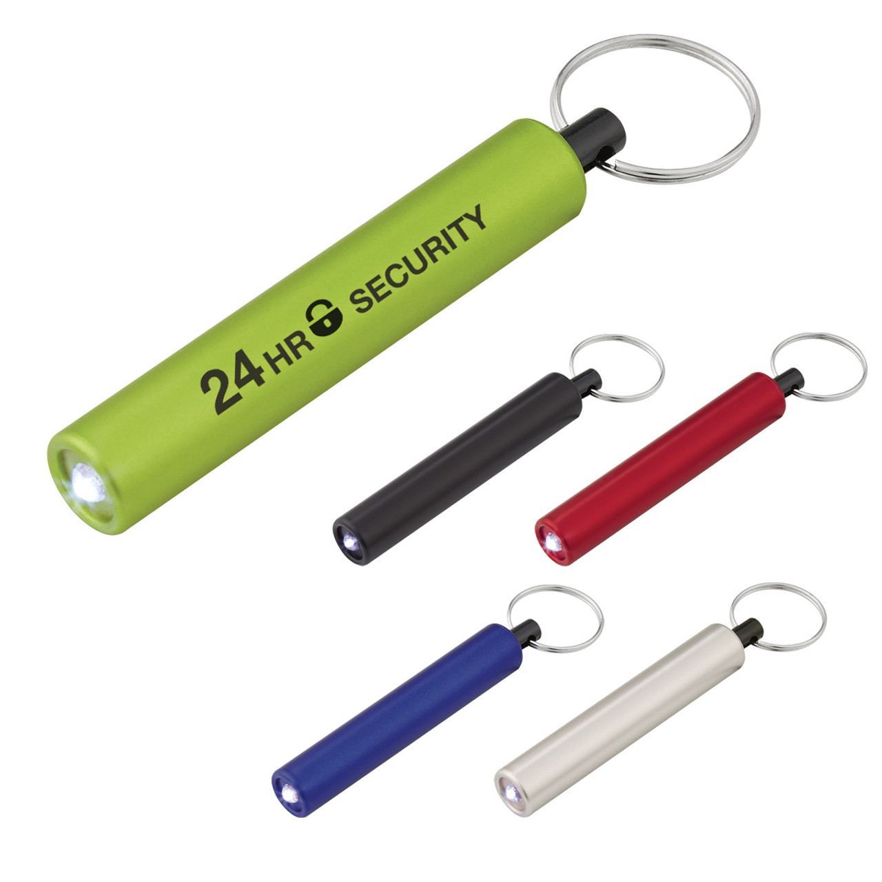 Custom Mini Cylinder LED Flashlight Key Tag 2532