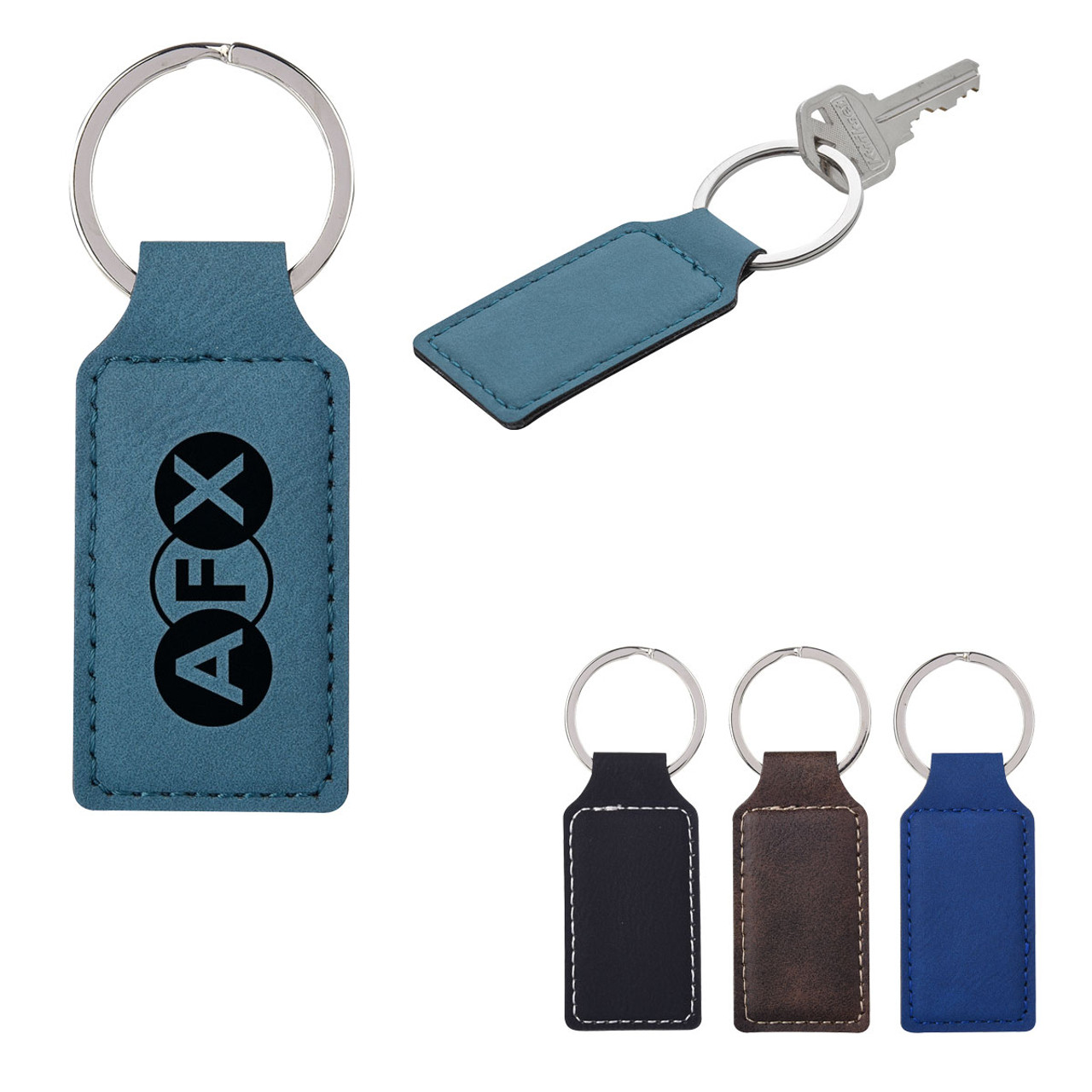 Custom Belvedere Stitched Key Tag 4731