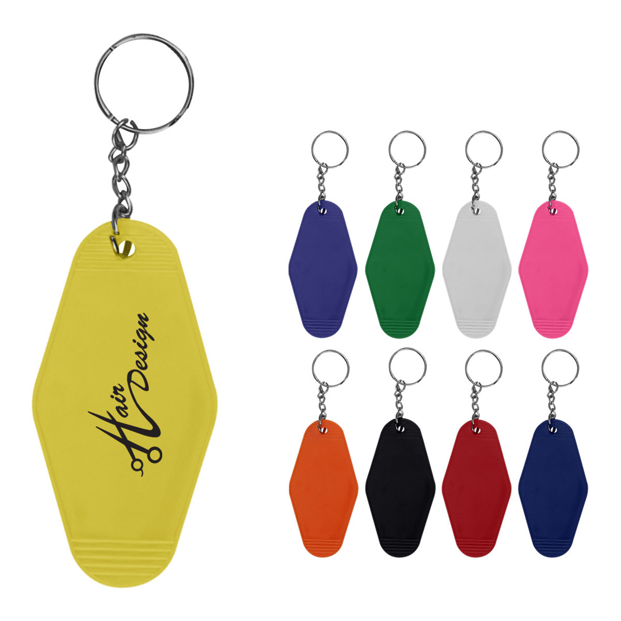 Custom Motel Style Key Ring 22351