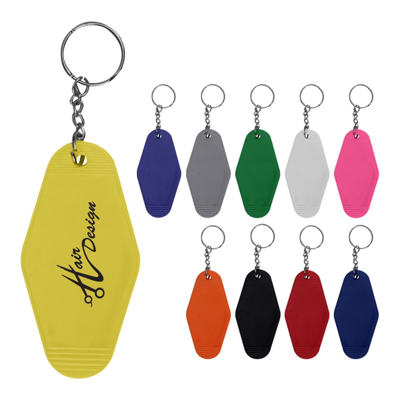 Custom Motel Style Key Ring 22351