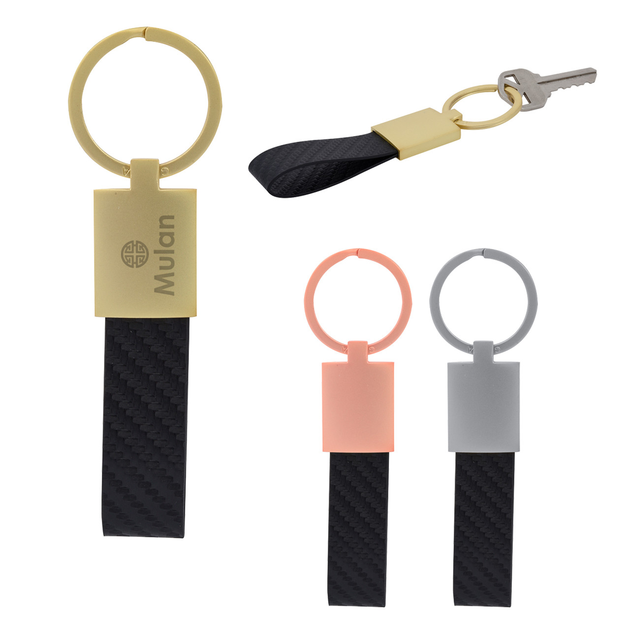 Custom Carbon Fiber Key Ring 4697