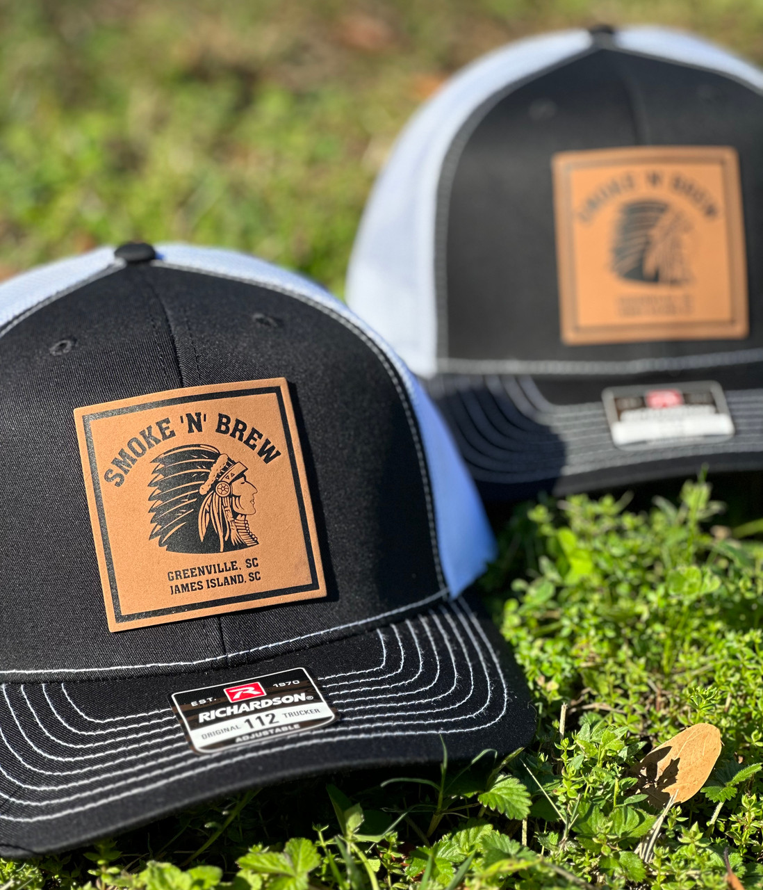 Custom Leather Patch Hats - Richardson 112