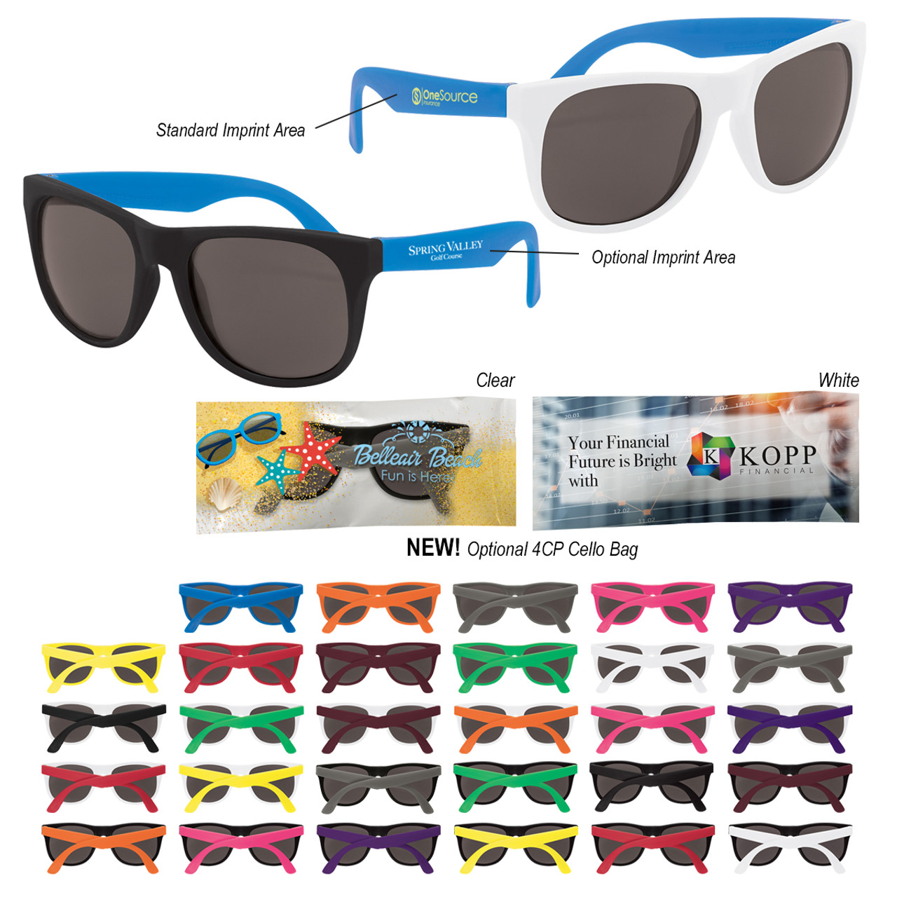 Custom Rubberized Sunglasses 4000
