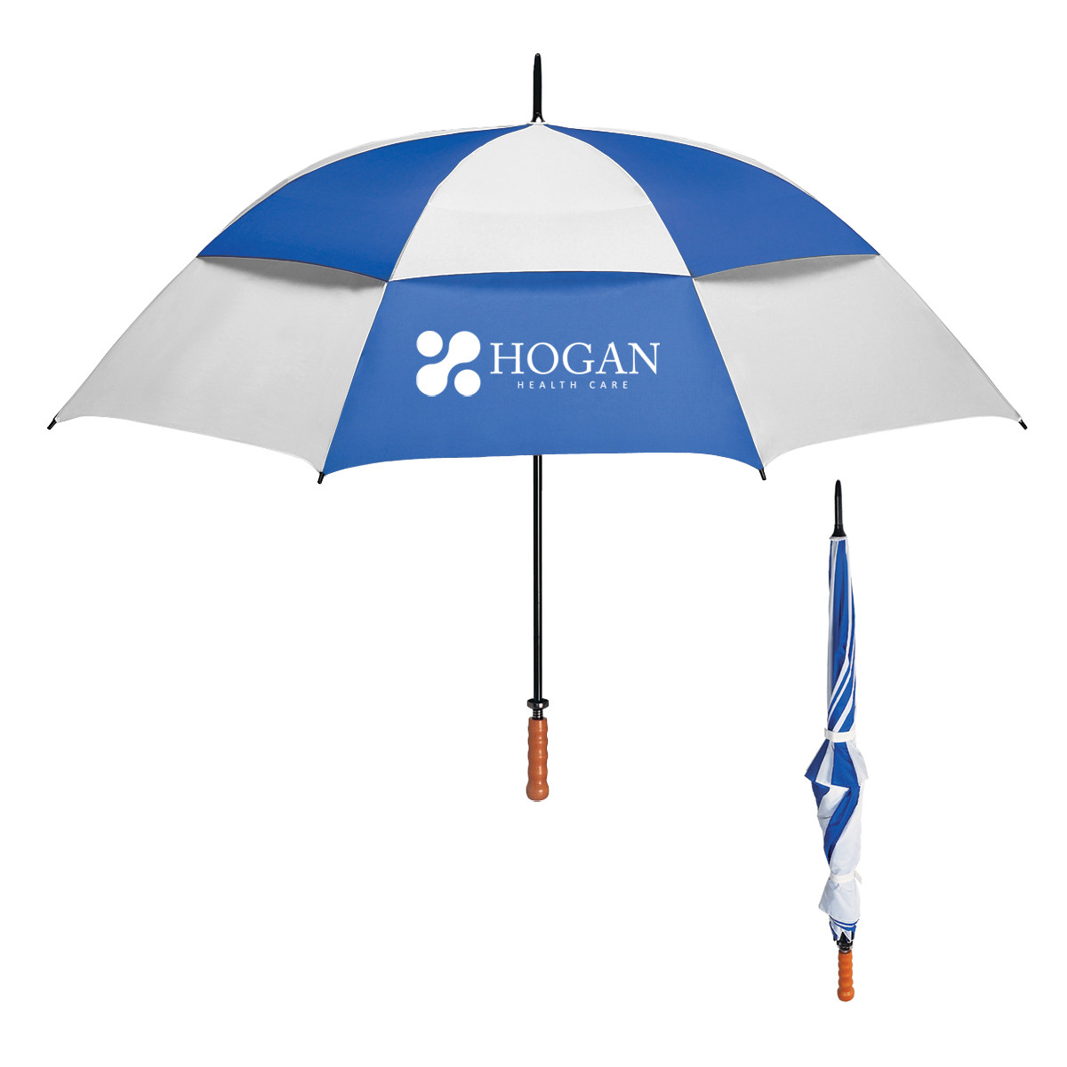 WHITE WITH ROYAL BLUE