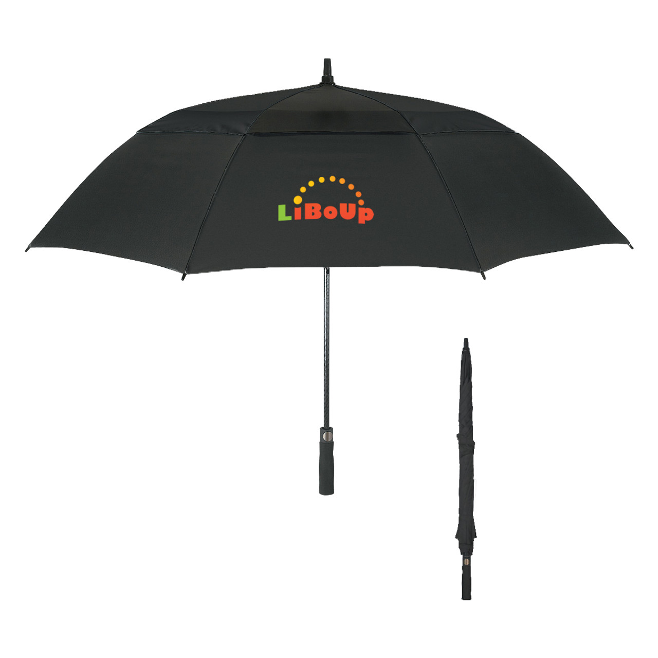 Custom 58" Arc Windproof Vented Umbrella 4139