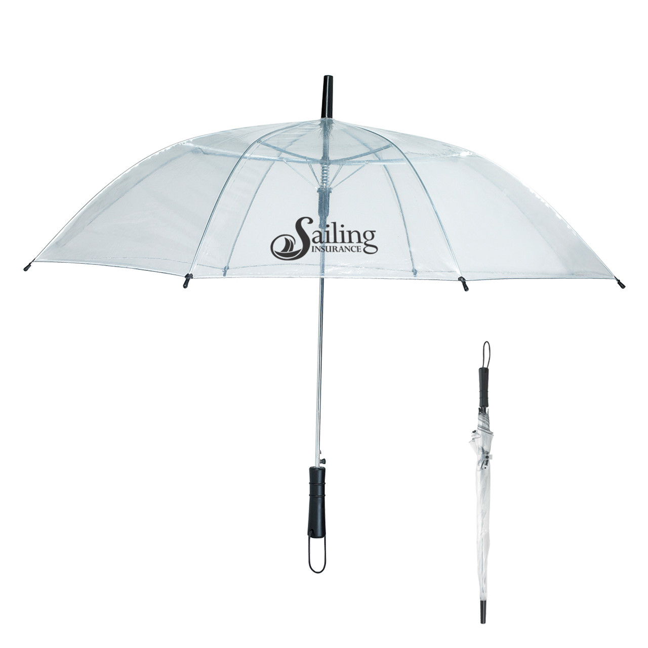 Custom 46" Arc Clear Umbrella 4035