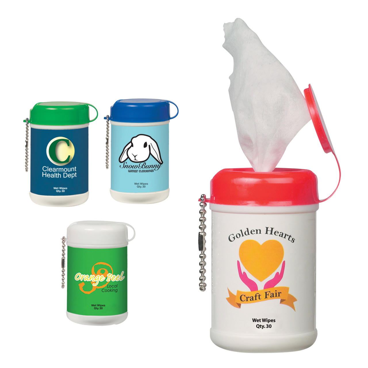 Custom Mini Wet Wipe Canister 9042