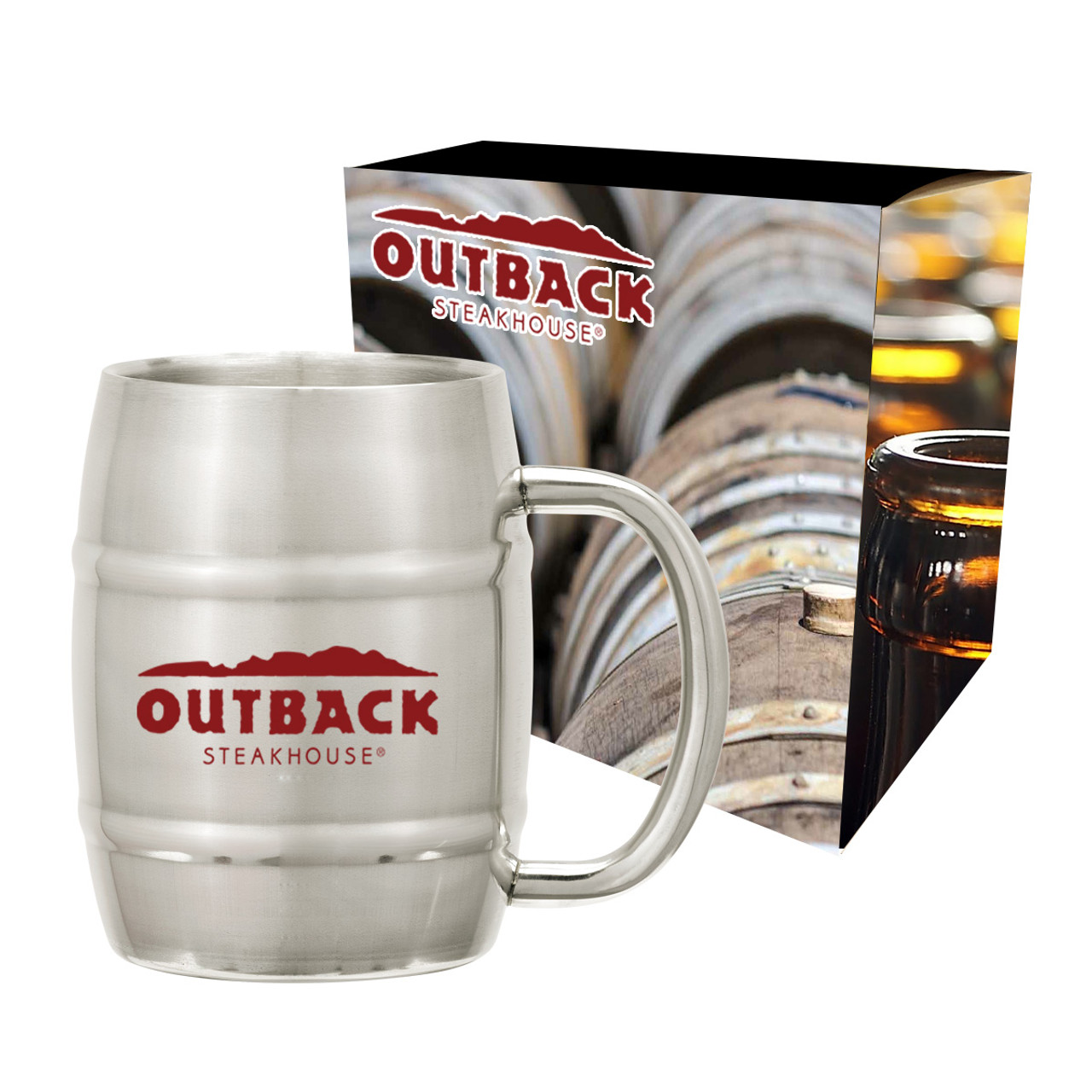 Custom 14 Oz. Moscow Mule Barrel Mug with Custom Box 5751P