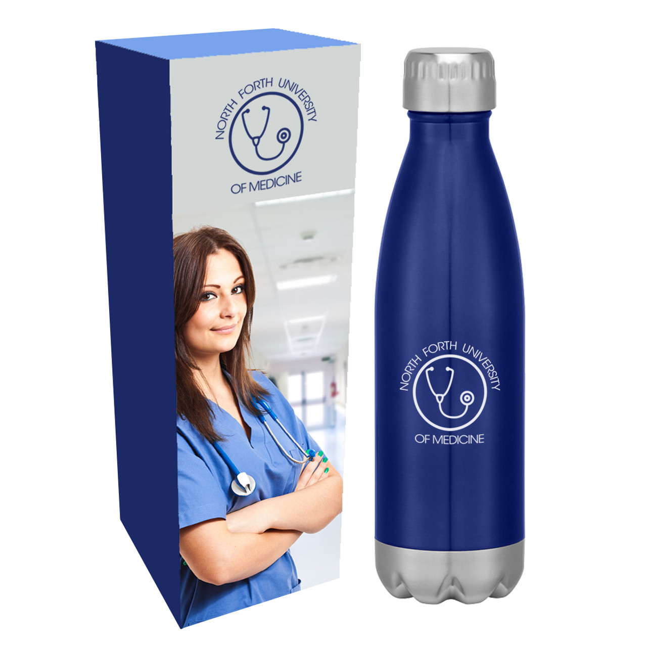 Custom 16 Oz. Swiggy Bottle With Custom Box  5706P