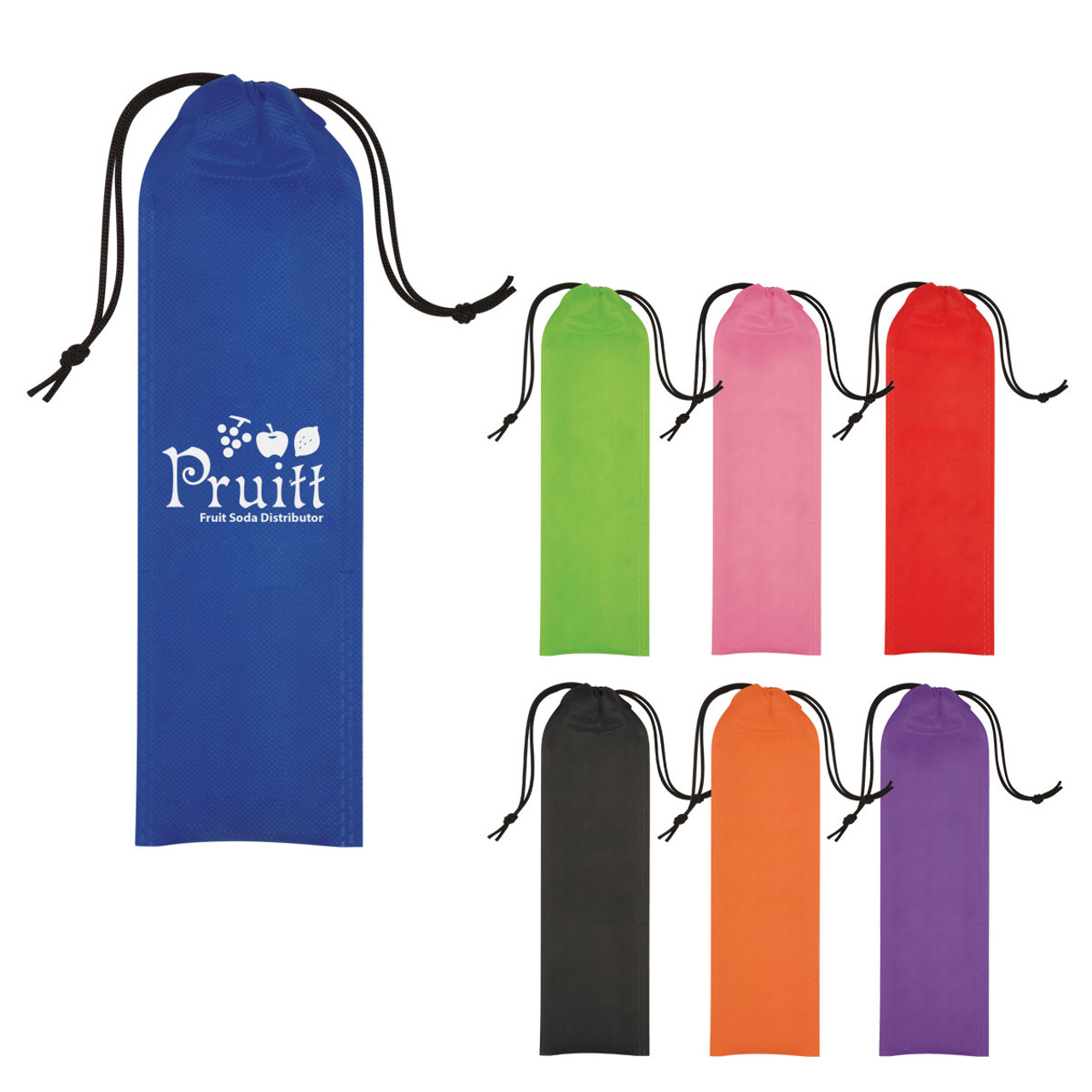 Custom Non-Woven Straw Pouch 5205