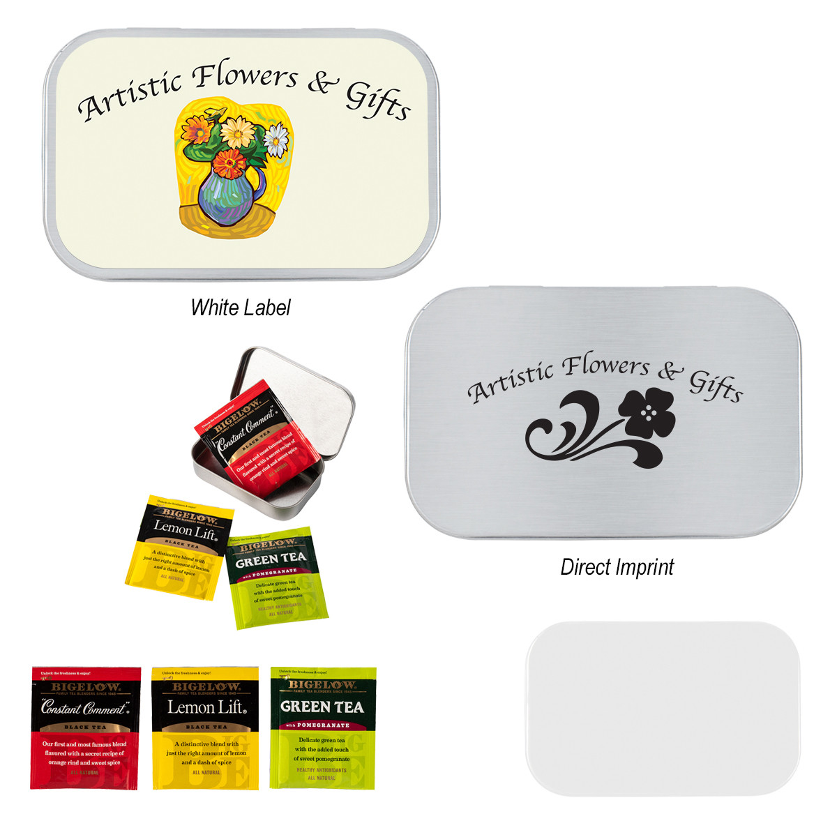 Custom Compact Tea Tin TEATIN01