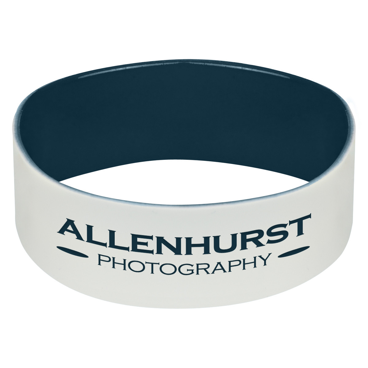 WHITE WITH NAVY BLUE