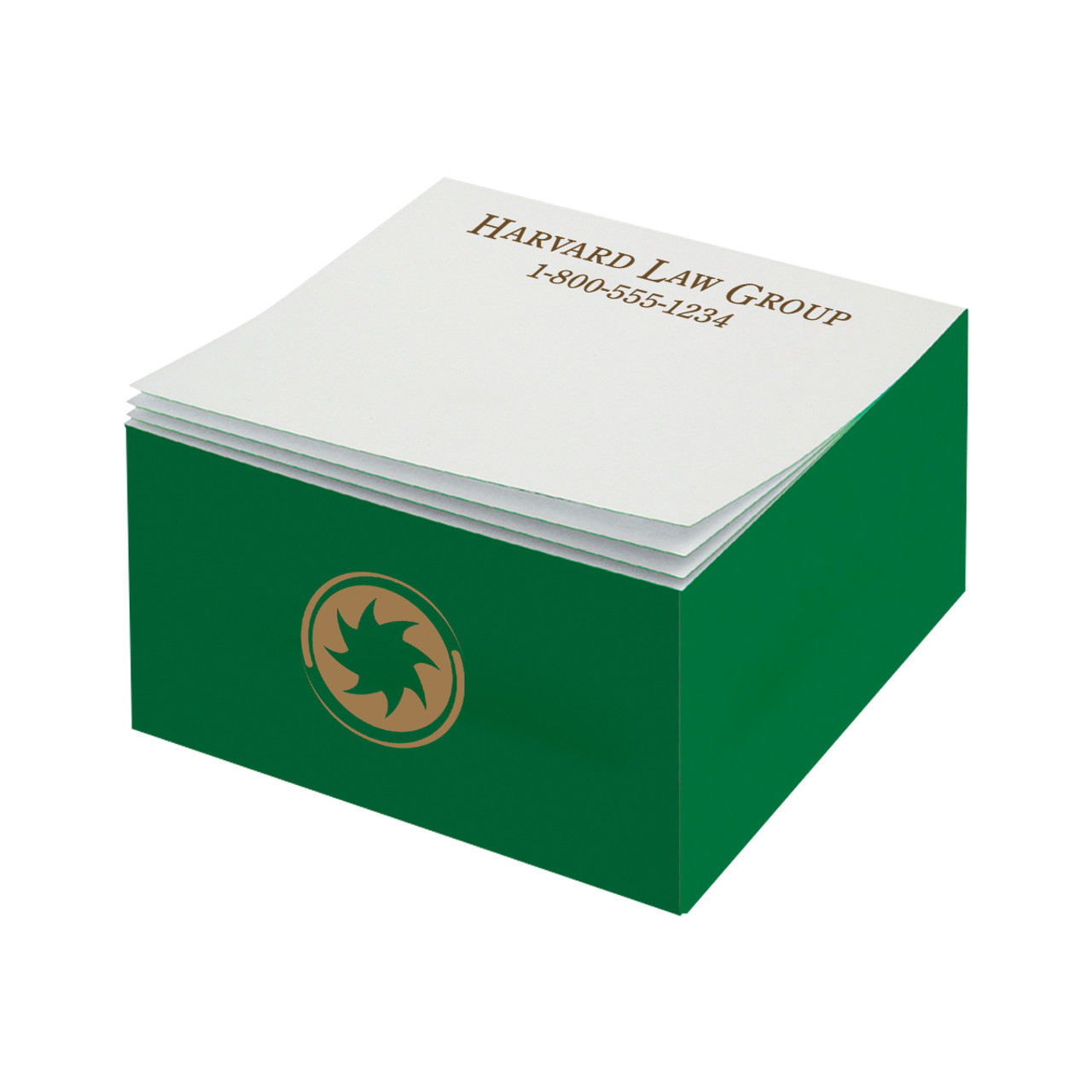 Custom Post-It® Full Color Notes Half Cube 1304