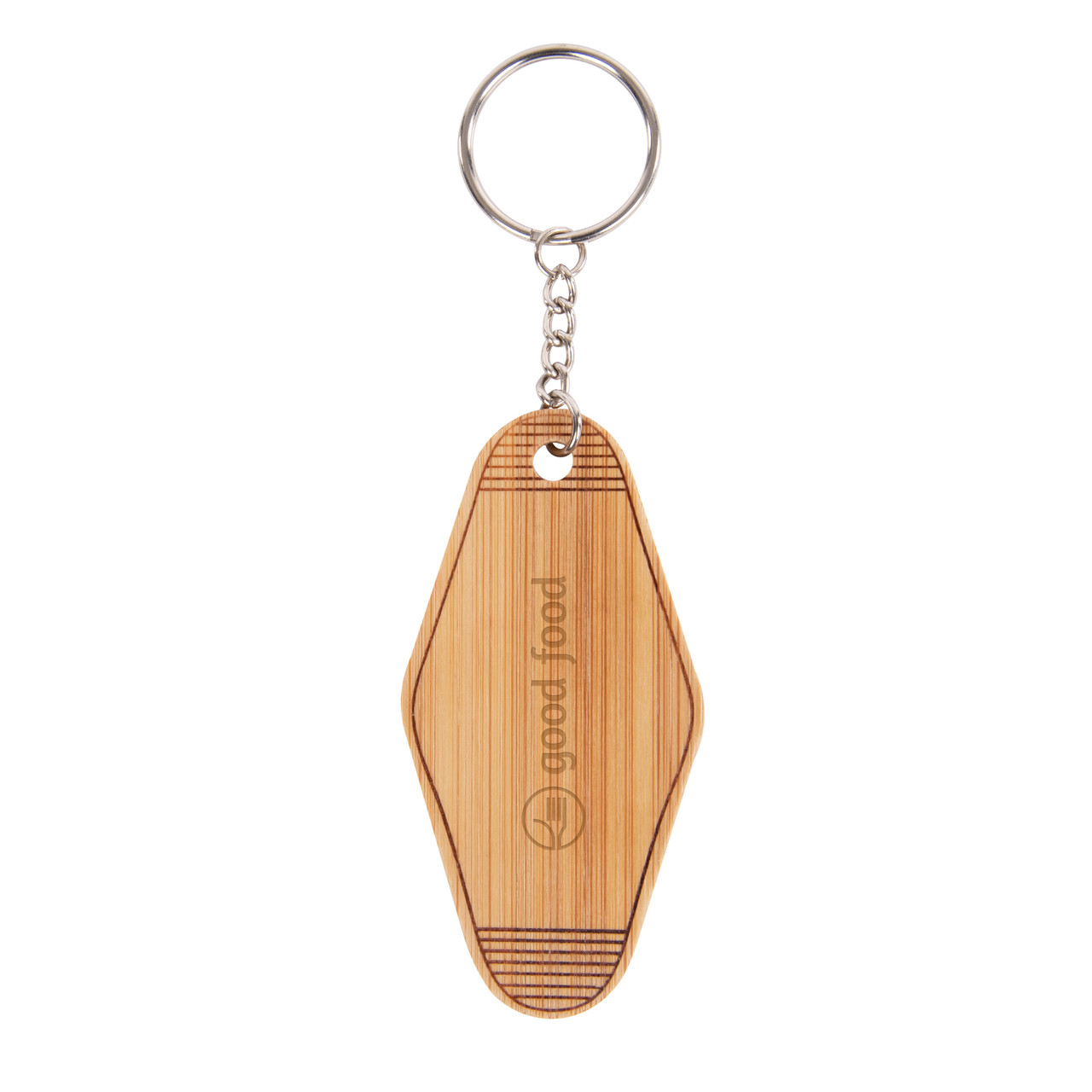 Custom Bamboo Motel Style Keychain 20023